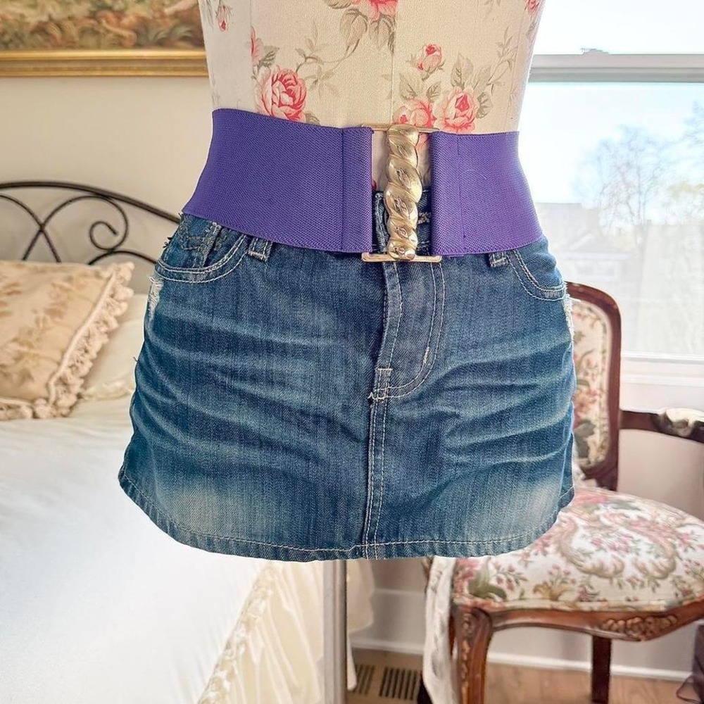 80s purple‎ stretch belt